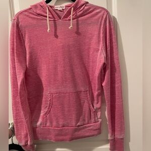 Pink size small long sleeve lightweight sweatshirt